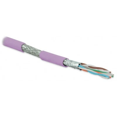 Hyperline SFTP4-C6A-S23-IN-LSZH-PK-500 (500 м) Кабель витая пара, экранированная (S/FTP), категория 6a, 4 пары (23 AWG), одножильный (solid), каждая пара в фольге, общий экран - медная оплетка, для внутренней прокладки, нг(A)-HF, –20°C – +60°C, розовый Hyperline SFTP4-C6A-S23-IN-LSZH-PK-500 (500 м) Кабель витая пара, экранированная (S/FTP), категория 6a, 4 пары (23 AWG), одножильный (solid), каждая пара в фольге, общий экран - медная оплетка, для внутренней прокладки, нг(A)-HF, –20°C – +60°C, розовый