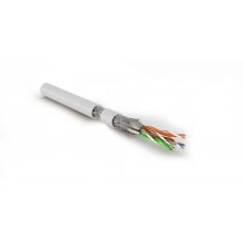 Hyperline SFTP4-C7-P26-IN-LSZH-WH-500 (500 м) Кабель витая пара, экранированная S/FTP, категория 7 (600 MHz), 4 пары (26 AWG), многожильный (patch), LSZH, нг(A)-HF, белый