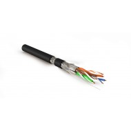 Hyperline SFTP4-C7A-S23-IN-LSZH-BK-500 (500 м) Кабель витая пара, экранированная S/FTP, категория 7A (1000MHz), 4 пары (23 AWG), одножильный (solid), LSZH (нг(А)-HF), черный