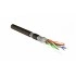 Hyperline SFTP4-C7A-S23-OUT-PE-BK-500 (500 м) Кабель витая пара, экранированная (S/FTP), категория 7A, 4 пары (23AWG), одножильный (solid), каждая пара в фольге, общий экран - оплетка, PE, черный Hyperline SFTP4-C7A-S23-OUT-PE-BK-500 (500 м) Кабель витая пара, экранированная (S/FTP), категория 7A, 4 пары (23AWG), одножильный (solid), каждая пара в фольге, общий экран - оплетка, PE, черный