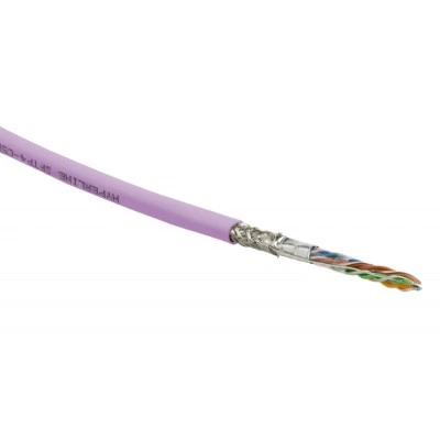 Hyperline SFUTP4-C5E-S24-IN-PVC-PK-305 (305 м) Кабель витая пара SF/UTP, категория 5e, 4 пары(24 AWG), одножильный(solid), экран - фольга + медная оплетка, PVC, –20°C – +75°C, розовый - гарантия:15 лет компонентная; 25 лет системная Hyperline SFUTP4-C5E-S24-IN-PVC-PK-305 (305 м) Кабель витая пара SF/UTP, категория 5e, 4 пары(24 AWG), одножильный(solid), экран - фольга + медная оплетка, PVC, –20°C – +75°C, розовый - гарантия:15 лет компонентная; 25 лет системная