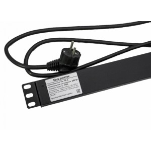 Hyperline SHE-12SH-S-2.5EU Блок розеток, вертикальный, 12 розеток Schuko, выключатель с подсветкой, кабель питания 2.5м (3х1.5мм2) с вилкой Schuko 16A, 250В, 730x44.4x44.4 мм (ДхШхВ), корпус алюминий, черный Hyperline SHE-12SH-S-2.5EU Блок розеток, вертикальный, 12 розеток Schuko, выключатель с подсветкой, кабель питания 2.5м (3х1.5мм2) с вилкой Schuko 16A, 250В, 730x44.4x44.4 мм (ДхШхВ), корпус алюминий, черный