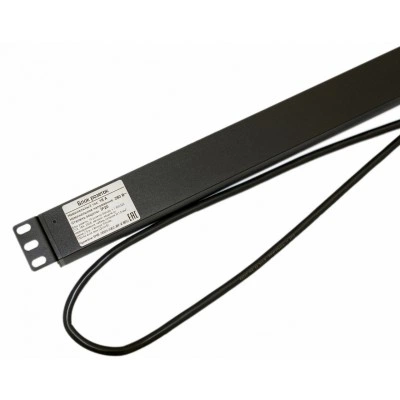 Hyperline SHE-15SH-1IEC-BF-2.5EU Блок розеток, вертикальный, 15 розеток Schuko, 1 розетка IEC320 C13, авт. выключатель, защита от перенапряжения, кабель питания 2.5м (3х1.5мм2) с вилкой Schuko 16A, 250В, 1040x44.4x44.4мм (ДхШхВ), корпус алюминий, черный Hyperline SHE-15SH-1IEC-BF-2.5EU Блок розеток, вертикальный, 15 розеток Schuko, 1 розетка IEC320 C13, авт. выключатель, защита от перенапряжения, кабель питания 2.5м (3х1.5мм2) с вилкой Schuko 16A, 250В, 1040x44.4x44.4мм (ДхШхВ), корпус алюминий, черный