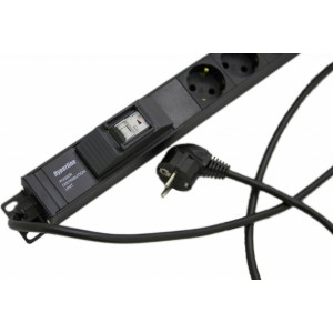 Hyperline SHE-15SH-3IEC-B-2.5EU Блок розеток, вертикальный, 15 розеток Schuko, 3 розетки IEC320 C13, автоматический выключатель, кабель питания 2.5м (3х1.5мм2) с вилкой Schuko 16A, 250В, 1040x44.4x44.4мм (ДхШхВ), корпус алюминий, черный Hyperline SHE-15SH-3IEC-B-2.5EU Блок розеток, вертикальный, 15 розеток Schuko, 3 розетки IEC320 C13, автоматический выключатель, кабель питания 2.5м (3х1.5мм2) с вилкой Schuko 16A, 250В, 1040x44.4x44.4мм (ДхШхВ), корпус алюминий, черный