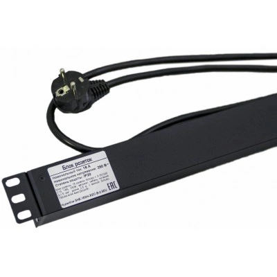 Hyperline SHE-15SH-3IEC-B-2.5EU Блок розеток, вертикальный, 15 розеток Schuko, 3 розетки IEC320 C13, автоматический выключатель, кабель питания 2.5м (3х1.5мм2) с вилкой Schuko 16A, 250В, 1040x44.4x44.4мм (ДхШхВ), корпус алюминий, черный Hyperline SHE-15SH-3IEC-B-2.5EU Блок розеток, вертикальный, 15 розеток Schuko, 3 розетки IEC320 C13, автоматический выключатель, кабель питания 2.5м (3х1.5мм2) с вилкой Schuko 16A, 250В, 1040x44.4x44.4мм (ДхШхВ), корпус алюминий, черный
