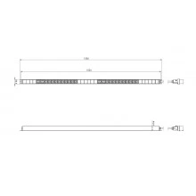Hyperline SHE-20IEC-4BIEC-3PVB Блок розеток, вертикальный, 20 розеток IEC320 C13, 4 розетки IEC320 C19, кабель питания 3м (3х4.0мм2) с вилкой IEC 60309 32A (2P+E), 250В, 1700x44.4x44.4 мм (ДхШхВ), корпус алюминий, черный