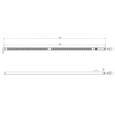 Hyperline SHE-36IEC-6BIEC-B-2.5PVB Блок розеток, вертикальный, 36 розеток IEC320 C13, 6 розеток IEC320 C19, автоматический выключатель, кабель питания 2.5м (3х4.0мм2) с вилкой IEC 60309 32A (2P+E), 250В, 1860x44.4x44.4мм (ДхШхВ), корпус алюминий, черный Hyperline SHE-36IEC-6BIEC-B-2.5PVB Блок розеток, вертикальный, 36 розеток IEC320 C13, 6 розеток IEC320 C19, автоматический выключатель, кабель питания 2.5м (3х4.0мм2) с вилкой IEC 60309 32A (2P+E), 250В, 1860x44.4x44.4мм (ДхШхВ), корпус алюминий, черный