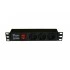 Hyperline SHE10-3SH-S-IEC Блок розеток для 10 шкафов, горизонтальный, 3 розетки Schuko, выключатель с подсветкой, без кабеля питания, входной разъем IEC320 C14 10А, 250В, 254х44.4х44.4мм (ШхВхГ), корпус алюминий, черный Hyperline SHE10-3SH-S-IEC Блок розеток для 10 шкафов, горизонтальный, 3 розетки Schuko, выключатель с подсветкой, без кабеля питания, входной разъем IEC320 C14 10А, 250В, 254х44.4х44.4мм (ШхВхГ), корпус алюминий, черный