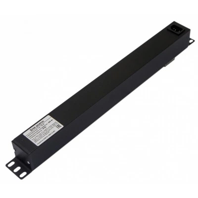 Hyperline SHE19-10IEC-S-IEC Блок розеток для 19 шкафов, горизонтальный, 10 розеток IEC320 C13, выключатель с подсветкой, без кабеля питания, входной разъем IEC320 C14 10A, 250В, 482.6x44.4x44.4мм (ШхГхВ), корпус алюминий, черный Hyperline SHE19-10IEC-S-IEC Блок розеток для 19 шкафов, горизонтальный, 10 розеток IEC320 C13, выключатель с подсветкой, без кабеля питания, входной разъем IEC320 C14 10A, 250В, 482.6x44.4x44.4мм (ШхГхВ), корпус алюминий, черный