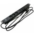 Hyperline SHE19-3SH-3IEC-2.5EU Блок розеток для 19 шкафов, горизонтальный, 3 розетки Schuko, 3 розетки IEC320 C13, кабель питания 2.5м (3х1.5мм2) с вилкой Schuko 16A, 250В, 482.6x44.4x44.4мм (ШхГхВ), корпус алюминий, черный Hyperline SHE19-3SH-3IEC-2.5EU Блок розеток для 19 шкафов, горизонтальный, 3 розетки Schuko, 3 розетки IEC320 C13, кабель питания 2.5м (3х1.5мм2) с вилкой Schuko 16A, 250В, 482.6x44.4x44.4мм (ШхГхВ), корпус алюминий, черный