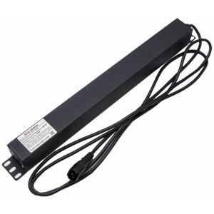 Hyperline SHE19-6IEC-S-2.5IEC Блок розеток для 19 шкафов, горизонтальный, 6 розеток IEC320 C13, выключатель с подсветкой, кабель питания 2.5м (3х1.0мм2) с вилкой IEC320 C14 10A, 250В, 482.6x44.4x44.4мм (ШхГхВ), корпус алюминий, черный Hyperline SHE19-6IEC-S-2.5IEC Блок розеток для 19 шкафов, горизонтальный, 6 розеток IEC320 C13, выключатель с подсветкой, кабель питания 2.5м (3х1.0мм2) с вилкой IEC320 C14 10A, 250В, 482.6x44.4x44.4мм (ШхГхВ), корпус алюминий, черный