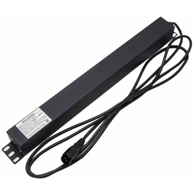 Hyperline SHE19-6IEC-S-2.5IEC Блок розеток для 19 шкафов, горизонтальный, 6 розеток IEC320 C13, выключатель с подсветкой, кабель питания 2.5м (3х1.0мм2) с вилкой IEC320 C14 10A, 250В, 482.6x44.4x44.4мм (ШхГхВ), корпус алюминий, черный Hyperline SHE19-6IEC-S-2.5IEC Блок розеток для 19 шкафов, горизонтальный, 6 розеток IEC320 C13, выключатель с подсветкой, кабель питания 2.5м (3х1.0мм2) с вилкой IEC320 C14 10A, 250В, 482.6x44.4x44.4мм (ШхГхВ), корпус алюминий, черный