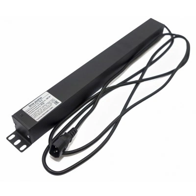 Hyperline SHE19-8IEC-2.5IEC Блок розеток для 19 шкафов, горизонтальный, 8 розеток IEC320 C13, кабель питания 2.5м (3х1.0мм2) с вилкой IEC320 C14 10A, 250В, 482.6x44.4x44.4мм (ШхГхВ), корпус алюминий, черный Hyperline SHE19-8IEC-2.5IEC Блок розеток для 19 шкафов, горизонтальный, 8 розеток IEC320 C13, кабель питания 2.5м (3х1.0мм2) с вилкой IEC320 C14 10A, 250В, 482.6x44.4x44.4мм (ШхГхВ), корпус алюминий, черный