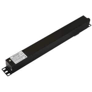 Hyperline SHE19-8IEC-S-CB Блок розеток для 19 шкафов, горизонтальный, 8 розеток IEC320 C13, выключатель в подсветкой, без кабеля питания, клеммная колодка 16A, 250В, 482.6x44.4x44.4мм (ШхГхВ), корпус алюминий, черный Hyperline SHE19-8IEC-S-CB Блок розеток для 19 шкафов, горизонтальный, 8 розеток IEC320 C13, выключатель в подсветкой, без кабеля питания, клеммная колодка 16A, 250В, 482.6x44.4x44.4мм (ШхГхВ), корпус алюминий, черный