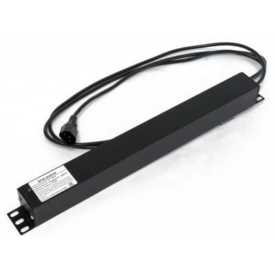 Hyperline SHE19-8SH-S-2.5IEC Блок розеток для 19 шкафов, горизонтальный, 8 розеток Schuko, выключатель с подсветкой, кабель питания 2.5м (3х1.0мм2) с вилкой IEC320 C14 10A, 250В, 482.6x44.4x44.4мм (ШхГхВ), корпус алюминий, черный Hyperline SHE19-8SH-S-2.5IEC Блок розеток для 19 шкафов, горизонтальный, 8 розеток Schuko, выключатель с подсветкой, кабель питания 2.5м (3х1.0мм2) с вилкой IEC320 C14 10A, 250В, 482.6x44.4x44.4мм (ШхГхВ), корпус алюминий, черный
