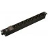 Hyperline SHE19-8SH-S-CB Блок розеток для 19 шкафов, горизонтальный, 8 розеток Schuko, выключатель с подсветкой, без кабеля питания, клеммная колодка 16A, 250В, 482.6x44.4x44.4мм (ШхГхВ), корпус алюминий, черный Hyperline SHE19-8SH-S-CB Блок розеток для 19 шкафов, горизонтальный, 8 розеток Schuko, выключатель с подсветкой, без кабеля питания, клеммная колодка 16A, 250В, 482.6x44.4x44.4мм (ШхГхВ), корпус алюминий, черный