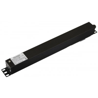 Hyperline SHE19-8SH-S-CB Блок розеток для 19 шкафов, горизонтальный, 8 розеток Schuko, выключатель с подсветкой, без кабеля питания, клеммная колодка 16A, 250В, 482.6x44.4x44.4мм (ШхГхВ), корпус алюминий, черный Hyperline SHE19-8SH-S-CB Блок розеток для 19 шкафов, горизонтальный, 8 розеток Schuko, выключатель с подсветкой, без кабеля питания, клеммная колодка 16A, 250В, 482.6x44.4x44.4мм (ШхГхВ), корпус алюминий, черный