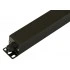Hyperline SHE19-9SH-CB Блок розеток для 19 шкафов, горизонтальный, 9 розеток Schuko, без кабеля питания, клеммная колодка 16A, 250В, 482.6x44.4x44.4мм (ШхГхВ), корпус алюминий, черный Hyperline SHE19-9SH-CB Блок розеток для 19 шкафов, горизонтальный, 9 розеток Schuko, без кабеля питания, клеммная колодка 16A, 250В, 482.6x44.4x44.4мм (ШхГхВ), корпус алюминий, черный