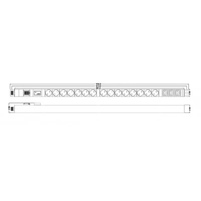 Hyperline SHT-15SH-3IEC-SF-2.5EU Блок розеток, вертикальный, 15 розеток Schuko, 3 розетки IEC320 C13, выкл. с подсветкой, защита от перенапр.я (сменн. блок), кабель питания 2.5м(3х1.5мм2) с вилкой Schuko 16A, 250В, 1062x44.4x44.4мм(ДхШхВ), копрус алюминий Hyperline SHT-15SH-3IEC-SF-2.5EU Блок розеток, вертикальный, 15 розеток Schuko, 3 розетки IEC320 C13, выкл. с подсветкой, защита от перенапр.я (сменн. блок), кабель питания 2.5м(3х1.5мм2) с вилкой Schuko 16A, 250В, 1062x44.4x44.4мм(ДхШхВ), копрус алюминий
