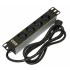 Hyperline SHT10-4SH-IEC Блок розеток для 10 шкафов, горизонтальный, 4 розетки Schuko, входной разъем IEC320 C14 10A, 250В, установочный размер 236 мм, 254х44.4х44.4мм (ДхШхВ), копрус алюминий Hyperline SHT10-4SH-IEC Блок розеток для 10 шкафов, горизонтальный, 4 розетки Schuko, входной разъем IEC320 C14 10A, 250В, установочный размер 236 мм, 254х44.4х44.4мм (ДхШхВ), копрус алюминий