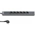 Hyperline SHT19-6SH-2.5EU Блок розеток для 19 шкафов, горизонтальный, 6 розеток Schuko, кабель питания 2.5м (3х1.5мм2) с вилкой Schuko 16A, 250В, 482.6x44.4x44.4мм (ШхГхВ), корпус алюминий Hyperline SHT19-6SH-2.5EU Блок розеток для 19 шкафов, горизонтальный, 6 розеток Schuko, кабель питания 2.5м (3х1.5мм2) с вилкой Schuko 16A, 250В, 482.6x44.4x44.4мм (ШхГхВ), корпус алюминий