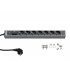 Hyperline SHT19-7SH-IF-2.5EU Блок розеток для 19 шкафов, горизонтальный, 7 розеток Schuko, индикатор питания, защита от перенапряжения (сменный блок), кабель питания 2.5м (3х1.5мм2) с вилкой Schuko 16A, 250В, 482.6x44.4x44.4мм (ШхГхВ), корпус алюминий Hyperline SHT19-7SH-IF-2.5EU Блок розеток для 19 шкафов, горизонтальный, 7 розеток Schuko, индикатор питания, защита от перенапряжения (сменный блок), кабель питания 2.5м (3х1.5мм2) с вилкой Schuko 16A, 250В, 482.6x44.4x44.4мм (ШхГхВ), корпус алюминий