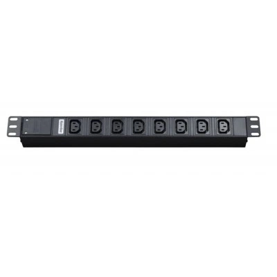Hyperline SHT19-8IEC-2.5IEC Блок розеток для 19 шкафов, горизонтальный, 8 розеток IEC320 C13, кабель питания 2.5м (3х1.0мм2) с вилкой IEC320 C14 10A, 250В, 482.6x44.4x44.4мм (ШхГхВ), корпус алюминий Hyperline SHT19-8IEC-2.5IEC Блок розеток для 19 шкафов, горизонтальный, 8 розеток IEC320 C13, кабель питания 2.5м (3х1.0мм2) с вилкой IEC320 C14 10A, 250В, 482.6x44.4x44.4мм (ШхГхВ), корпус алюминий