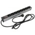 Hyperline SHZ19-8SH-S-2.5EU Блок розеток для 19 шкафов, горизонтальный, 8 розеток Schuko, выключатель с подсветкой, кабель питания 2.5м (3х1.5мм2) с вилкой Schuko 16A, 250В, 482.6x44.4x44.4мм (ШхГхВ), корпус алюминий Hyperline SHZ19-8SH-S-2.5EU Блок розеток для 19 шкафов, горизонтальный, 8 розеток Schuko, выключатель с подсветкой, кабель питания 2.5м (3х1.5мм2) с вилкой Schuko 16A, 250В, 482.6x44.4x44.4мм (ШхГхВ), корпус алюминий