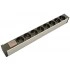 Hyperline SHZ19-8SH-S-IEC Блок розеток для 19 шкафов, горизонтальный, 8 розеток Schuko, выключатель с подсветкой, без кабеля питания, входной разъем IEC320 C14 10А, 250В, 482.6x116.0x44.4мм (ШхГхВ), корпус алюминий Hyperline SHZ19-8SH-S-IEC Блок розеток для 19 шкафов, горизонтальный, 8 розеток Schuko, выключатель с подсветкой, без кабеля питания, входной разъем IEC320 C14 10А, 250В, 482.6x116.0x44.4мм (ШхГхВ), корпус алюминий