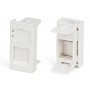 Hyperline SIP2-1K-M45-22.5 Вставка 45x22,5 (аналог Mosaic) для 1 модуля формата Keystone Jack, со шторкой Hyperline SIP2-1K-M45-22.5 Вставка 45x22,5 (аналог Mosaic) для 1 модуля формата Keystone Jack, со шторкой
