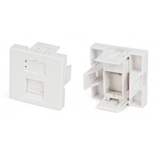 Hyperline SIP2-1K-M45-45 Вставка 45x45 (аналог Mosaic) для 1 модуля формата Keystone Jack, со шторкой