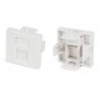 Hyperline SIP2-1K-M45-45 Вставка 45x45 (аналог Mosaic) для 1 модуля формата Keystone Jack, со шторкой Hyperline SIP2-1K-M45-45 Вставка 45x45 (аналог Mosaic) для 1 модуля формата Keystone Jack, со шторкой