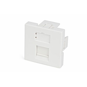 Hyperline SIP2-1K-M45-45 Вставка 45x45 (аналог Mosaic) для 1 модуля формата Keystone Jack, со шторкой Hyperline SIP2-1K-M45-45 Вставка 45x45 (аналог Mosaic) для 1 модуля формата Keystone Jack, со шторкой