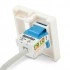 Hyperline SIP2-2N-M45-45 Вставка 45x45 (аналог Mosaic) для 2х модулей формата Keystone Jack, ROHS, белая Hyperline SIP2-2N-M45-45 Вставка 45x45 (аналог Mosaic) для 2х модулей формата Keystone Jack, ROHS, белая