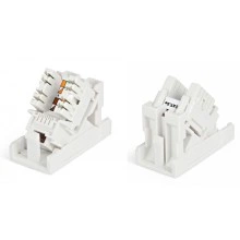 Hyperline SIP2K-C5E-M45-22.5 Розетка (вставка) 45x22,5 (аналог Mosaic) с наклонным модулем RJ-45 категории 5е