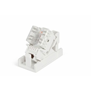 Hyperline SIP2K-C5E-M45-22.5 Розетка (вставка) 45x22,5 (аналог Mosaic) с наклонным модулем RJ-45 категории 5е Hyperline SIP2K-C5E-M45-22.5 Розетка (вставка) 45x22,5 (аналог Mosaic) с наклонным модулем RJ-45 категории 5е