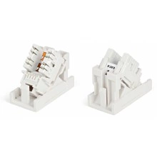Hyperline SIP2K-C6-M45-22.5 Розетка (вставка) 45x22,5 (аналог Mosaic) с наклонным модулем RJ-45 категории 6