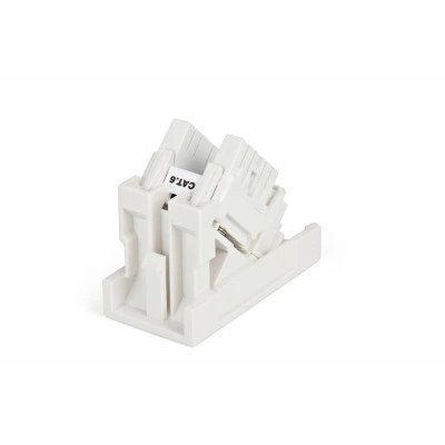 Hyperline SIP2K-C6-M45-22.5 Розетка (вставка) 45x22,5 (аналог Mosaic) с наклонным модулем RJ-45 категории 6 Hyperline SIP2K-C6-M45-22.5 Розетка (вставка) 45x22,5 (аналог Mosaic) с наклонным модулем RJ-45 категории 6
