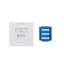 Hyperline SIP3-1K-M45-45 Вставка 45x45 (аналог Mosaic) для 1 модуля Keystone Jack, со шторкой