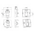 Hyperline SIP3-1K-M45-45 Вставка 45x45 (аналог Mosaic) для 1 модуля Keystone Jack, со шторкой Hyperline SIP3-1K-M45-45 Вставка 45x45 (аналог Mosaic) для 1 модуля Keystone Jack, со шторкой