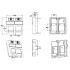 Hyperline SIP3-2K-M45-45 Вставка 45x45 (аналог Mosaic) для 2х модулей Keystone Jack, со шторками Hyperline SIP3-2K-M45-45 Вставка 45x45 (аналог Mosaic) для 2х модулей Keystone Jack, со шторками
