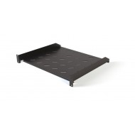 Hyperline TAL3-1U-250-RAL9005 Полка угловая с перфорацией 19, 1U, ширина 440 мм, глубина 250 мм, цвет черный (RAL 9005)