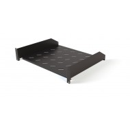 Hyperline TAL3-2U-400-RAL9005 Полка угловая с перфорацией 19, 2U, ширина 440 мм, глубина 400 мм, цвет черный (RAL 9005)