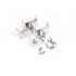 Hyperline TB2-KIT-SL Комплект для скрепления шкафов серии TTB, TTR между собой (4 скобы + 8 винтов), нержавеющая сталь Hyperline TB2-KIT-SL Комплект для скрепления шкафов серии TTB, TTR между собой (4 скобы + 8 винтов), нержавеющая сталь