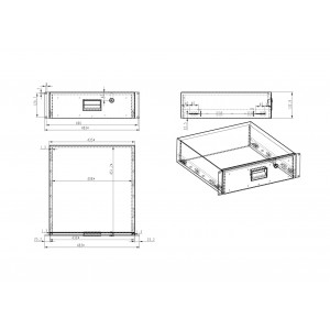 Hyperline TDR3-3U-460-RAL9004 Полка (ящик) для документов с замком, 3U, 133х483х460мм (ВхШхГ), цвет черный (RAL 9004) Hyperline TDR3-3U-460-RAL9004 Полка (ящик) для документов с замком, 3U, 133х483х460мм (ВхШхГ), цвет черный (RAL 9004)