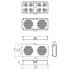 Hyperline TFAB-T2FR-RAL7035 Модуль вентиляторный потолочный с 2-мя вентиляторами для установки в шкафы серий TTB, TTR, TWB, TWL, с подшипниками и крепежными элементами, без кабеля питания, цвет серый (RAL 7035) Hyperline TFAB-T2FR-RAL7035 Модуль вентиляторный потолочный с 2-мя вентиляторами для установки в шкафы серий TTB, TTR, TWB, TWL, с подшипниками и крепежными элементами, без кабеля питания, цвет серый (RAL 7035)