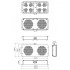 Hyperline TFAB-T2FR-RAL9004 Модуль вентиляторный потолочный с 2-мя вентиляторами для установки в шкафы серий TTB, TTR, TWB, TWL, с подшипниками и крепежными элементами, без кабеля питания, цвет черный (RAL 9004SN) Hyperline TFAB-T2FR-RAL9004 Модуль вентиляторный потолочный с 2-мя вентиляторами для установки в шкафы серий TTB, TTR, TWB, TWL, с подшипниками и крепежными элементами, без кабеля питания, цвет черный (RAL 9004SN)