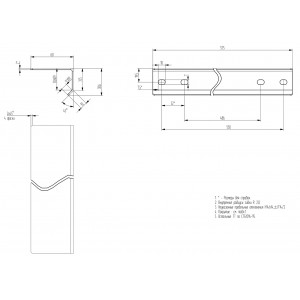 Hyperline TGB3-575-ZN Горизонтальный опорный уголок длиной 575 мм, оцинкованная сталь (для шкафов серии TTB) Hyperline TGB3-575-ZN Горизонтальный опорный уголок длиной 575 мм, оцинкованная сталь (для шкафов серии TTB)