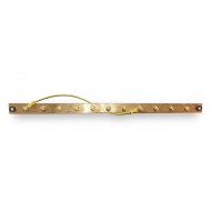 Hyperline TGRD-19 Медная шина заземления, 19, 482 мм, комплект (шина с винтами, крепление в стойку, кабель заземления 30 см)