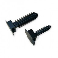 Hyperline TH-2B Дюбель для кабельной стяжки, 8мм-10мм, цвет черный (100 шт)